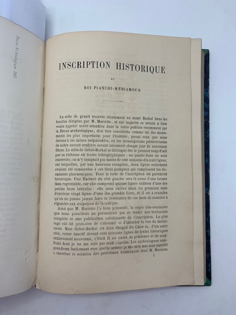 Inscription historique du Roi Pianchi-Meriamoun